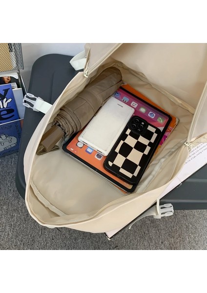 Çift Fermuarlı Çektirmeler Çok Fonksiyonlu Erkek Sırt Okul Genç Kız Öğrenci Omuz Laptop Sırt Sevimli Mochila Çanta (Yurt Dışından) indirimleri