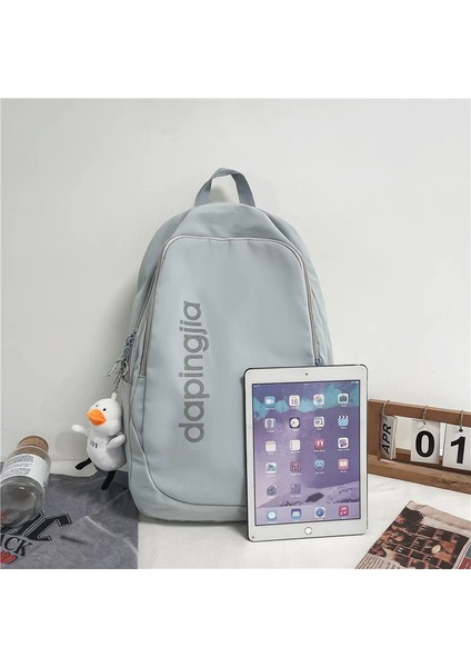 Naylon Sırt Öğrenci Omuz Günlük Mochina Orta Okul Mochila Düz Renk Gençler Günlük Sırt Çantası (Yurt Dışından) fiyatları