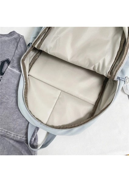 Naylon Sırt Öğrenci Omuz Günlük Mochina Orta Okul Mochila Düz Renk Gençler Günlük Sırt Çantası (Yurt Dışından) indirimleri