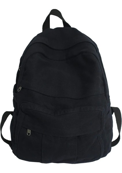 Kış Kalınlaştırılmış Yıkama Kanvas Sırt Okul ve Alışveriş En Sırt Tasarım Seyahat Sırt Çantası (Yurt Dışından)