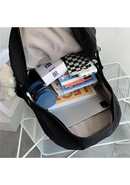 Kentsel Popüler Okul Kız Öğrenciler Kitaplar Sırt Genç Kadın Hafif Naylon Bez Kız Okul Sırt Ayı Ekle Çanta (Yurt Dışından) indirimleri