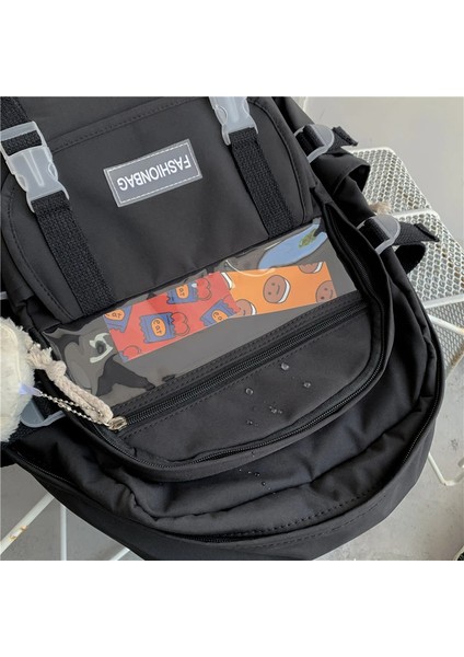 Kentsel Popüler Okul Kız Öğrenciler Kitaplar Sırt Genç Kadın Hafif Naylon Bez Kız Okul Sırt Ayı Ekle Çanta (Yurt Dışından) modelleri