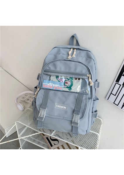 Kentsel Popüler Okul Kız Öğrenciler Kitaplar Sırt Genç Kadın Hafif Naylon Bez Kız Okul Çantası (Yurt Dışından)