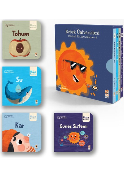 Bebek Üniversitesi Seti 4: Hikayeli İlk Kavramlarım (4 Kitap Takım) - Çağrı Odabaşı