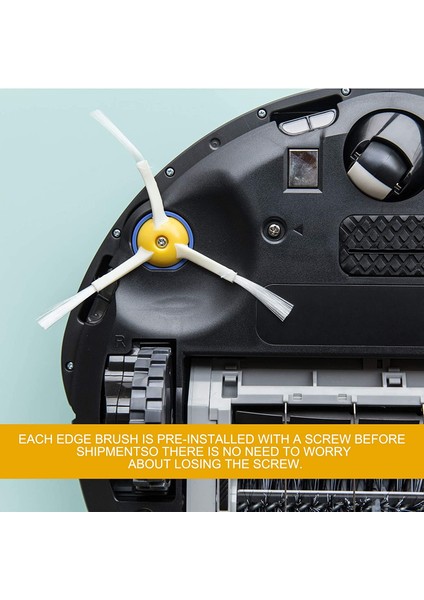 Irobot Roomba 800 900 Serisi Parçalarla Uyumlu 6 Takım 3 Kollu Yan Fırça Seti (Yurt Dışından)