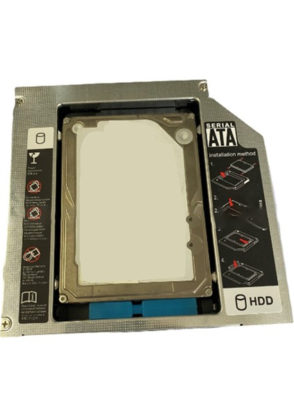 Dahili Optik Sürücülü Alüminyum Alaşımlı Dizüstü Bilgisayar 2,5 Inç Mekanik SSD Katı Hal Sürücü Braketi (9,5mm) (Yurt Dışından) fiyatları
