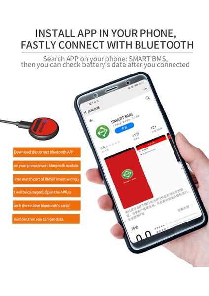 Lifepo4 Li-Ion Ncm Lto Pil 4s Ila 32S Daly Smart Bms Uart Kablosu Için Pc'ye Bms Usb-Uart Iletişim Protokolü (Yurt Dışından)