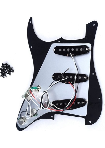 Tek Bobin Sss Elektro Gitar Pickguard Pickup Yüklü Kablolu Scratch Plaka 11 Delik 3ply St Sq Gitar Için (Yurt Dışından)