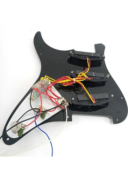 Tek Bobin Sss Elektro Gitar Pickguard Pickup Yüklü Kablolu Scratch Plaka 11 Delik 3ply St Sq Gitar Için (Yurt Dışından)