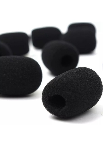 300 Adet Mikrofon Kulaklık Izgara Cam Sünger Köpük Siyah Mikrofon Kapağı 30MM x 8mm (Yurt Dışından)