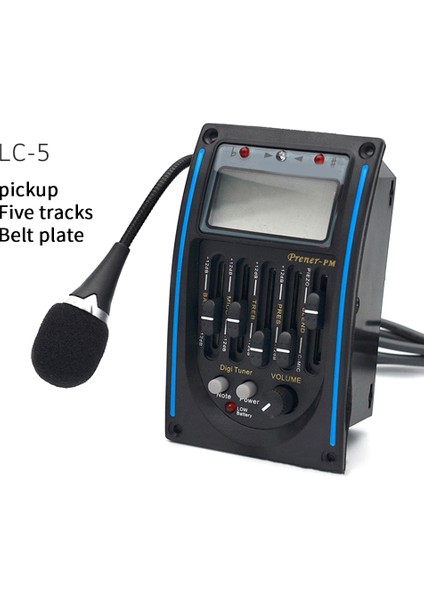 Akustik Gitar Alıcısı, 5 Bant Eq Ekolayzer Gitar Preamp Piezo Pikap Tuner Mikrofonlu LCD Ekran (Yurt Dışından) modelleri