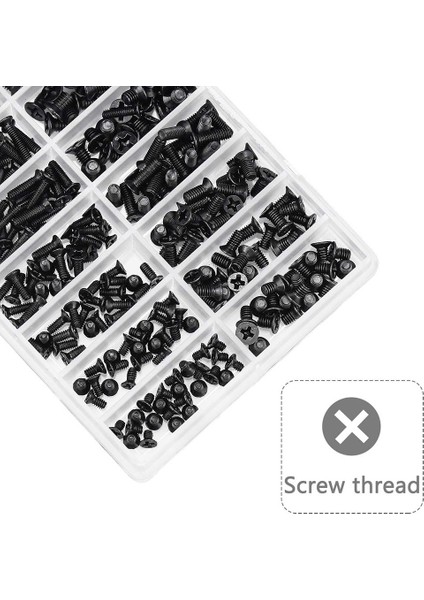 355 Adet Pc Vidaları Çeşitli Set M2 M3 M2.5 Bilgisayar Vidaları HDD M.2 SSD Vidalar Evrensel Dizüstü Pc Bilgisayar Tamir Için (Yurt Dışından) fırsatları