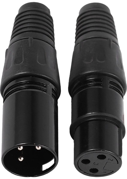 100 Adet 3pin Xlr Erkek Kadın Mikrofon Uzatma Mikrofon Kabloları Fiş Ses Soketi Mikrofon Ses Konektörü Adaptörü (Yurt Dışından)