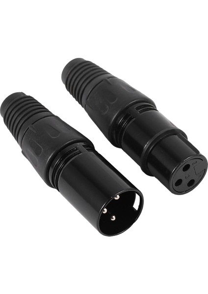 100 Adet 3pin Xlr Erkek Kadın Mikrofon Uzatma Mikrofon Kabloları Fiş Ses Soketi Mikrofon Ses Konektörü Adaptörü (Yurt Dışından)