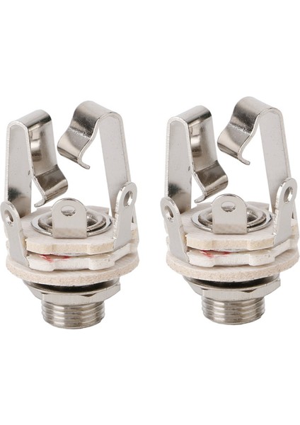 2x Jack 6.5 Iki Kanallı Ses Kablosu Konektörü Priz Bir Anahtar ile Stereo 6.5 Kadın Gitar Için (Yurt Dışından)