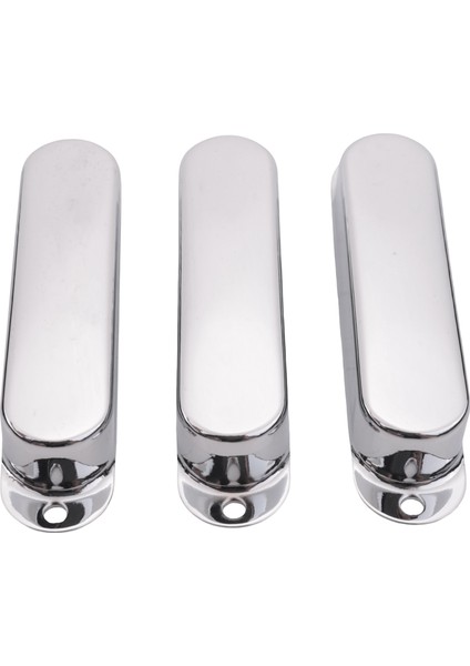 3 Adet Krom Metal Mühürlü St Strat Gitar Pikap Kapakları 3 Kapalı Tek Bobin Pikap Kapağı (Yurt Dışından)
