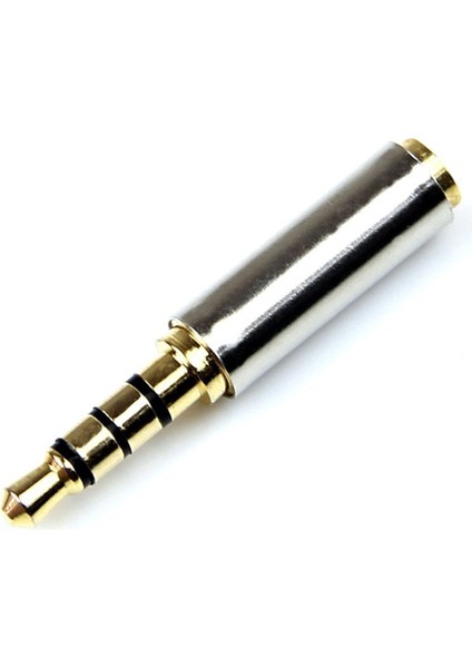 Altın 3.5mm Erkek - 2.5mm Kadın Fiş Stereo Ses Kulaklık Jak Adaptörü Dönüştürücü (Yurt Dışından)