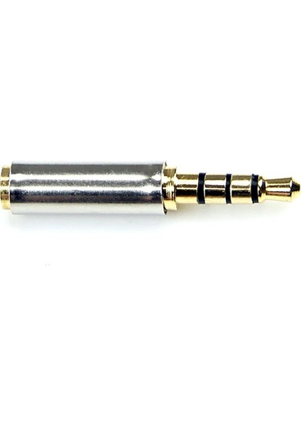 Altın 3.5mm Erkek - 2.5mm Kadın Fiş Stereo Ses Kulaklık Jak Adaptörü Dönüştürücü (Yurt Dışından)