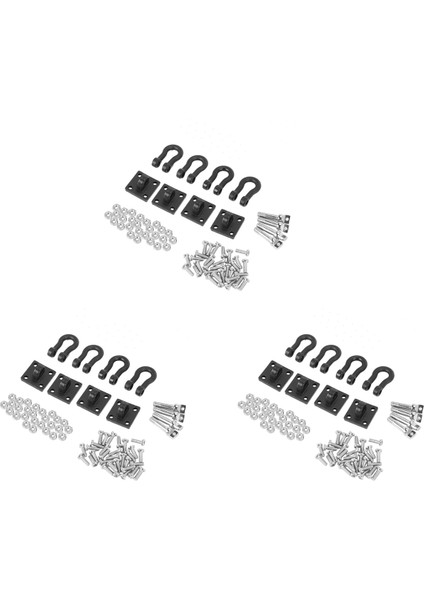 4 Adet Römork Çekme Tokası Çekme Kelepçe Kancası 1/10 Rc Eksenel SCX10 (Yurt Dışından)