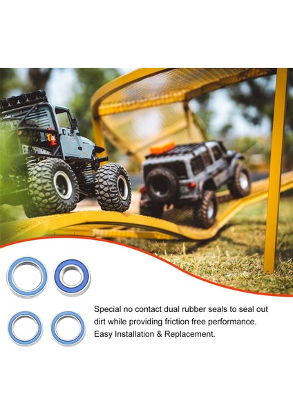 21 Adet Mühürlü Rulman Kiti Slash 4x4 HQ727 Remo 1/10 Rc Araba ile Uyumlu (Yurt Dışından)