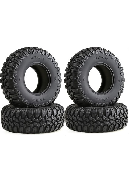 4 Adet 105MM 1.9 Kauçuk Lastikler Tekerlek Lastikleri 1/10 Rc Paletli ile Uyumlu (Yurt Dışından)