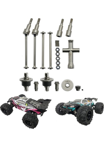 Scy 16101 1/16 Rc Car ile Uyumlu Metal Diferansiyel ve Tahrik Mili Seti (Yurt Dışından)