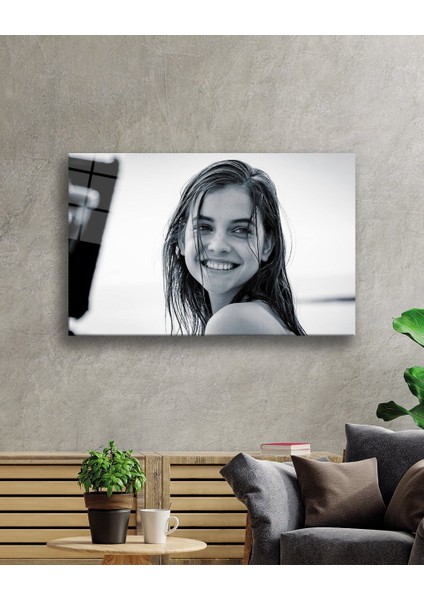 Siyah Beyaz Insan Fotoğrafları Kadın Cam Tablo fiyatları