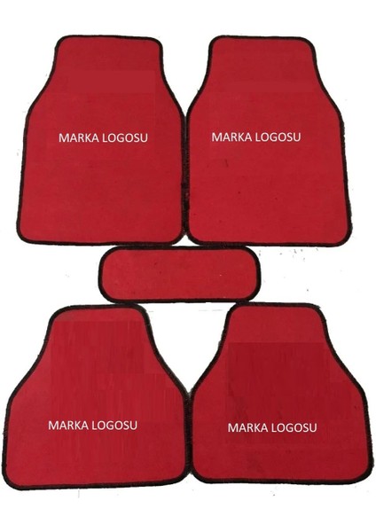 Nissan Skystar Uyumlu Halı Paspas Kırmızı Renk