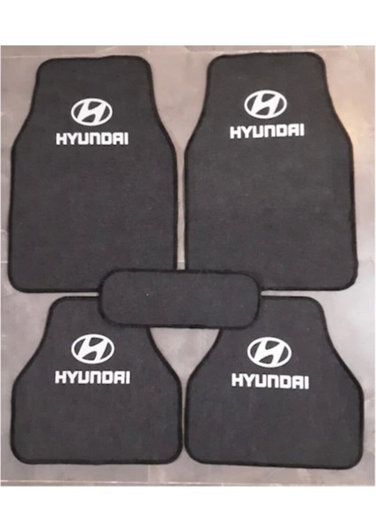 Hyundai Getz Logolu Füme Halı Paspas Çift Kat
