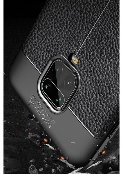 Xiaomi Redmi Note 9 Pro Kılıf Focus Derili Silikon - Kırmızı 300099 fırsatları