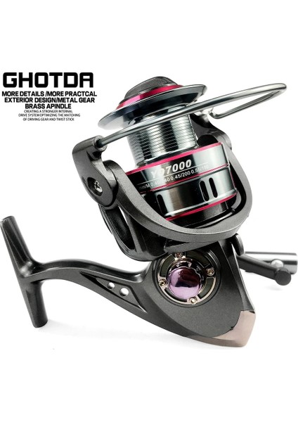 Açık Gri Tarzı 5000 Serisi Olta Çarkı 13 Bb 5.2:1 Hız Oranı G Olta Makarası Değiştirilir Solsağ Tutamak (Yurt Dışından) modelleri