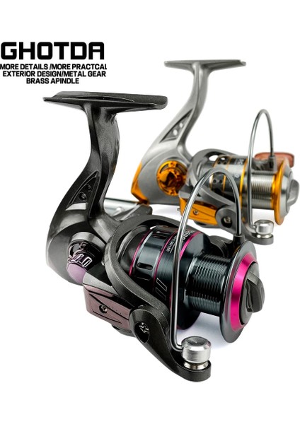 Altın Tarzı 1000 Serisi Ghotda Balıkçılık Reel G Serisi Metal Makara G Tekerlek Deniz Balıkçılığı Sazan Balıkçılığı Için (Yurt Dışından) fiyatları