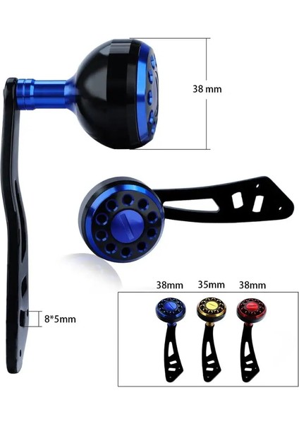 Altın 35 mm Tarzı Ruke Yeni Balıkçılık Reel Kolu Balıkçılık Rocker Tek Alaşımlı Makara Kolu Delik Boyutu 8*5 mm Abu ve Daiwa Için Suit, (Yurt Dışından) fırsatları