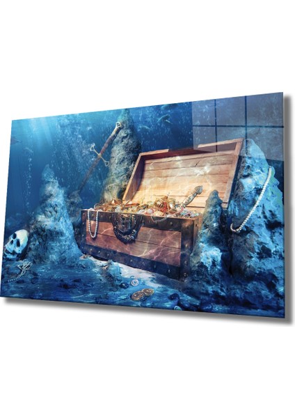 Sualtı Süsler Cam Tablo Marine Life