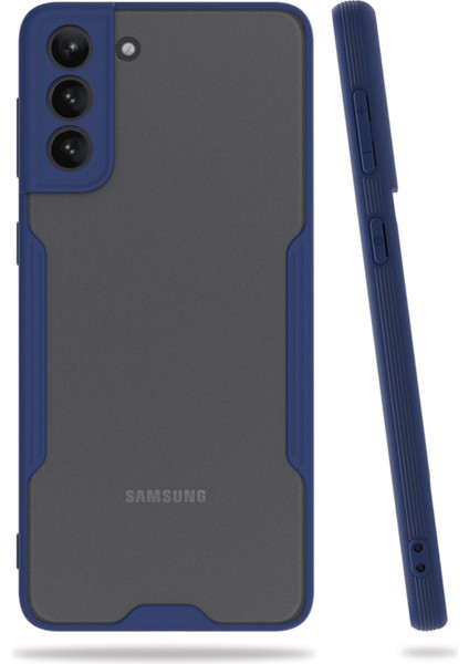 Samsung Galaxy S21 Plus Kılıf Platin Silikon - Lacivert 300099