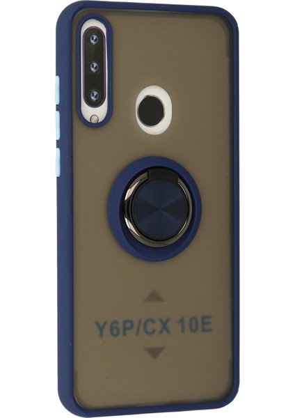Huawei Y6P Kılıf Montreal Yüzüklü Silikon Kapak - Lacivert 300099 fiyatları