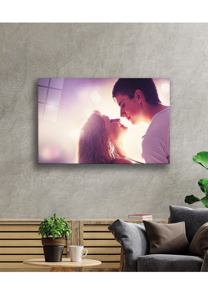 Sevgililer Aşk Cam Tablo