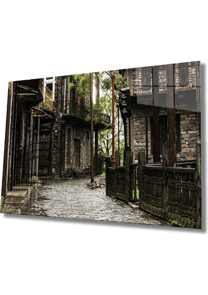 Eski Sokak Cam Tablo Old Street