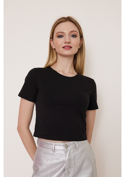 Kadın Crop T-Shirt