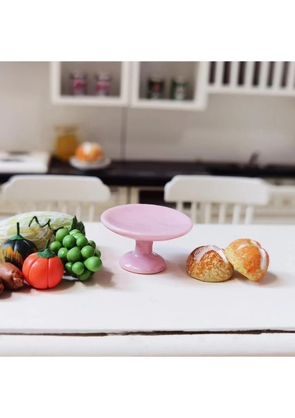 Gn Stili 1 Adet 1:12 Minyatür Gıda Dıy Craft Dollhouse Meramics Için Tatlı Pan Kek Standı Meyve Tepsisi Bebek Mutfak Oyuncaklar (Yurt Dışından) modelleri