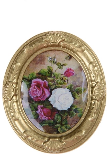 Mini Retro Çerçeve Duvar Duvar Tablosu 1:12 Mobilya Oyuncaklar Dollhouse Minyatür Aksesuar Klasik Oyuncaklar Oyna Pretend (Yurt Dışından)