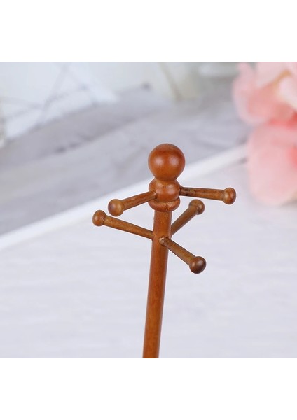 Ahşap Klasik Dollhouse Minyatür Mobilya Ev Dekorasyonu Elbise Rafı (Yurt Dışından)