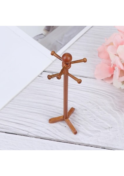 Ahşap Klasik Dollhouse Minyatür Mobilya Ev Dekorasyonu Elbise Rafı (Yurt Dışından)