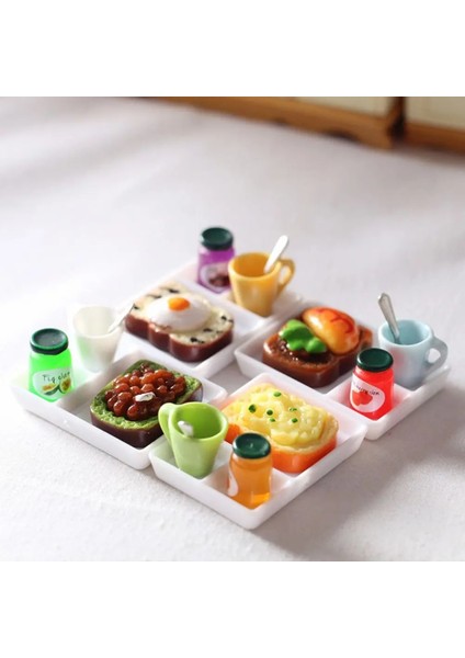 No.9 Tarzı 5 Adet Minyatür Dollhouse Hamburger Suyu Bardağı Fast Food Blyth Barbies Bebek Evi Oyun Mutfak Dondurma Aksesuarları Oyuncak (Yurt Dışından) fiyatları
