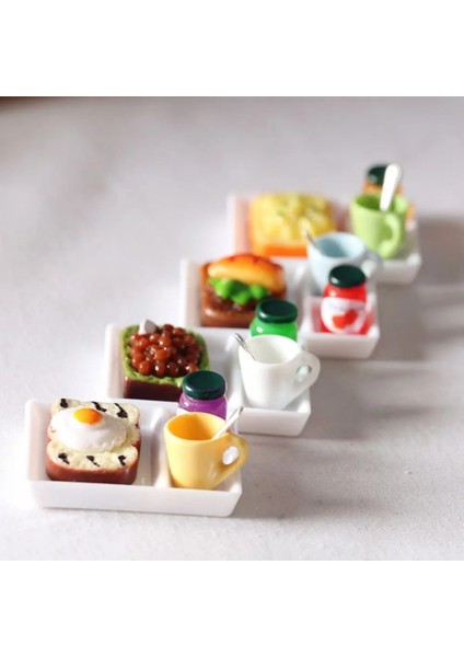 No.9 Tarzı 5 Adet Minyatür Dollhouse Hamburger Suyu Bardağı Fast Food Blyth Barbies Bebek Evi Oyun Mutfak Dondurma Aksesuarları Oyuncak (Yurt Dışından) fırsatları