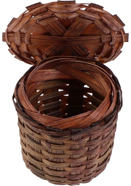 Yeni Varış 1:12 Evcilik Minyatür Dokuma Bambu Sepet Sebze Sepeti Model Oyuncaklar (Yurt Dışından) fiyatları
