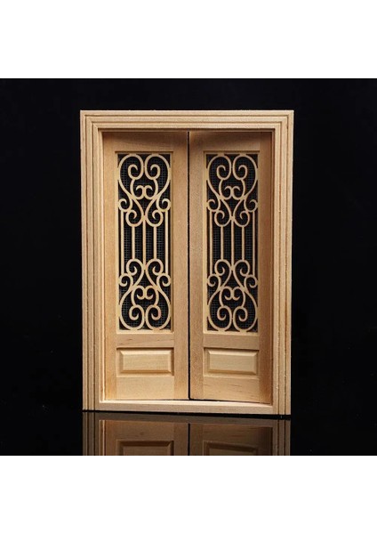 Resim Stili Olarak Ale Dollhouse Minyatür Ahşap Dış Boş Kapı Bebekler Için Mobilya Ekranı Çift Boyasız Aksesuar Evi U4I3 (Yurt Dışından) fırsatları
