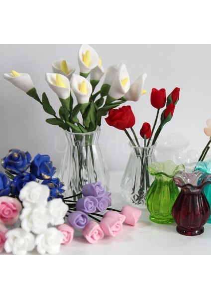 Koyu Haki Stili Güzel Minyatür Dollhouse Papatya Çiçek Mini Gül Vazo Barbies Için Blyth Bebek Evi Mobilya Dekorasyon Aksesuarları (Yurt Dışından) fiyatları