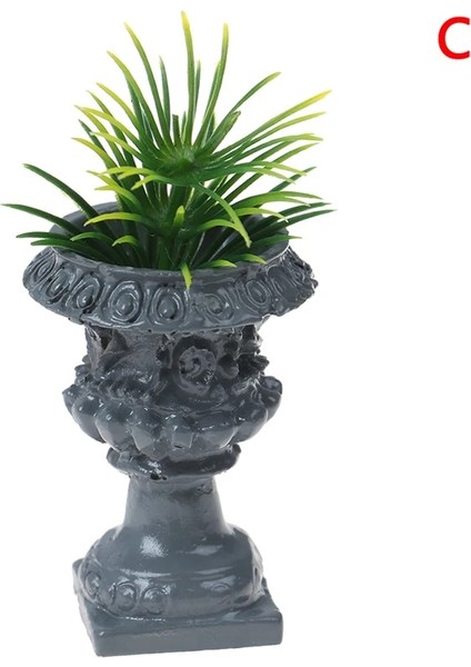 Açık Yeşil Tarzı Bebek Evi Çiçekler Mini Ağaç Saksı Duvar Dekorasyon Çiçek Minyatür Bonsai Bahçe Balkon Bebek Evi Mobilya Saksı Bitkileri (Yurt Dışından)