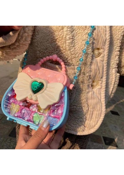 Mavi Stil Çocuklar Kız Makyaj Seti Oyuncaklar Çevre Dostu Kozmetik Oyna Pretend Kiti Prenses Oyuncak Make Eup Palet Seti Zehirli Olmayan Çocuk (Yurt Dışından) modelleri
